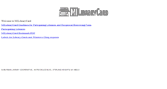 Desktop Screenshot of milibrarycard.org